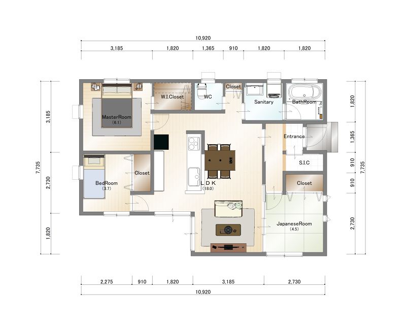 3LDK / 20坪～25坪未満 / 1000万円台 (84368 ) - 神戸の注文住宅