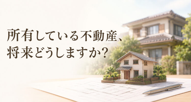 所有している不動産の将来について考えるイメージ